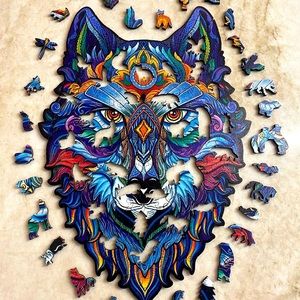 Wooden 3D Jigsaw Puzzle- Wander Wolf (A3- Large)
